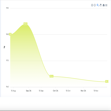 Track long-term weight loss results with online coaching Graph showing client weight loss progress over 4 months